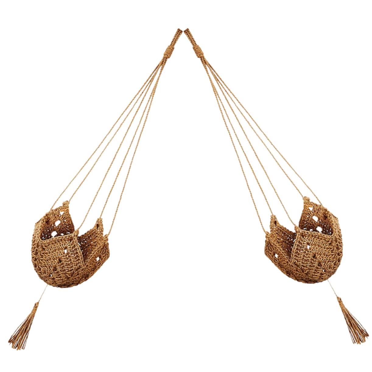 YARNOW Lot De 2 Suspensions pour Plantes Dintérieur en Macramé Robustes Et Tissées pour Décoration Dintérieur Et De Jardin