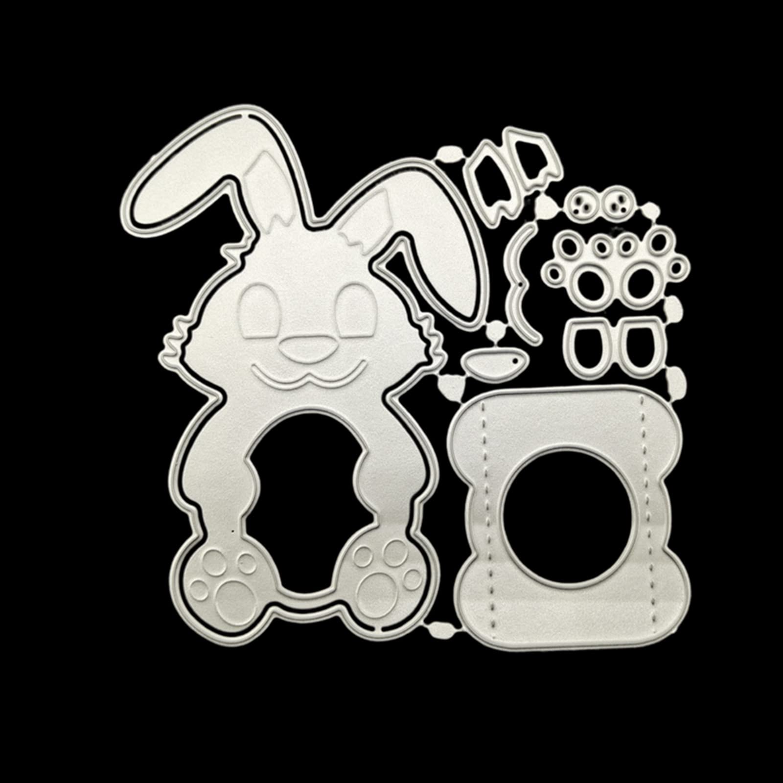 Bunny Pasen Ei Metalen Die Cuts Voor Kaarten Maken,Pasen Chocolade Konijn Kaart Snijden Stencils Diy Scrapbooking Album Decoratieve Embossing Papieren Kaart Embossing Craft