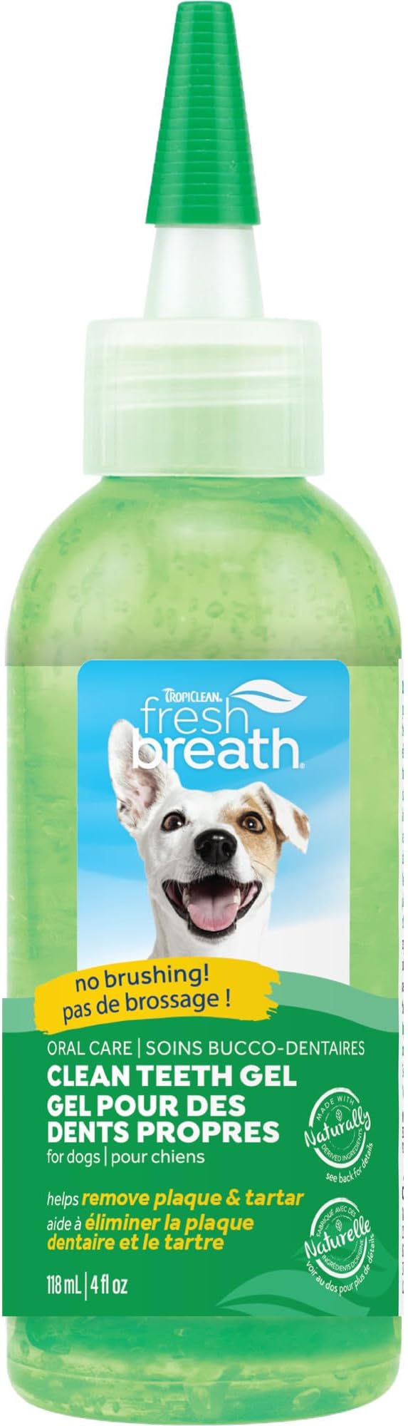 Tropiclean Fresh Breath Plaque Remover Pet Clean Teeth Gel 4oz by Tropiclean