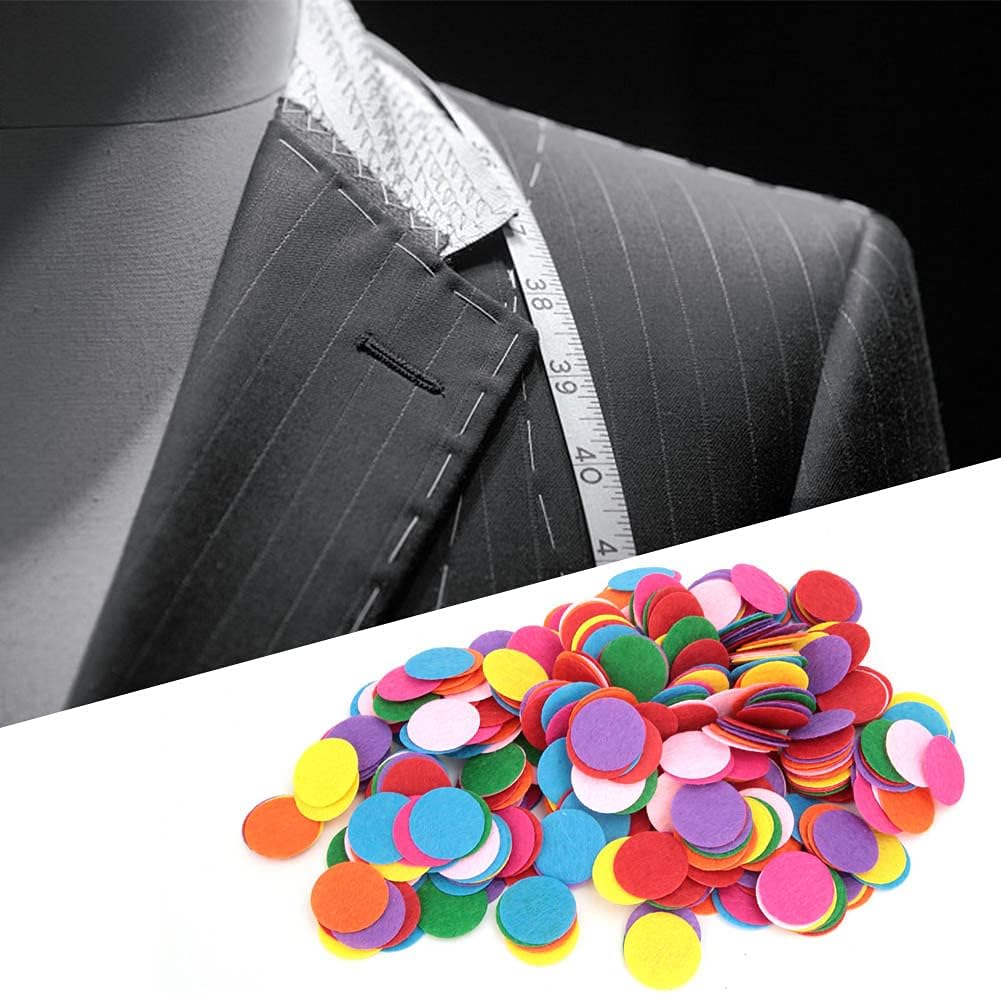 Felt Round Pads, Colorful Romantic, 500 Pieces Medium 2.5cm, Felt Sprinkles Table Decor, Soft Durable Material, Easy DIY Application, for Wedding Table Decoration, Party Favors, Ba