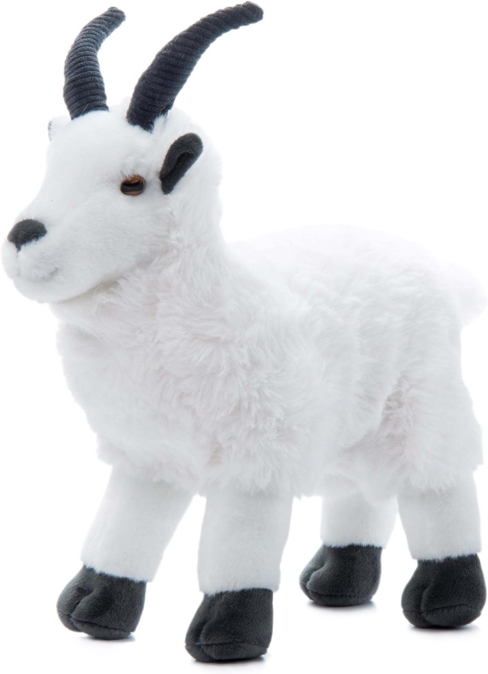 Mountain Goat Stuffed Animal Plushie, Gifts for Kids, Wild Onez Zoo Animals, Goat Plush Toy 12 inches