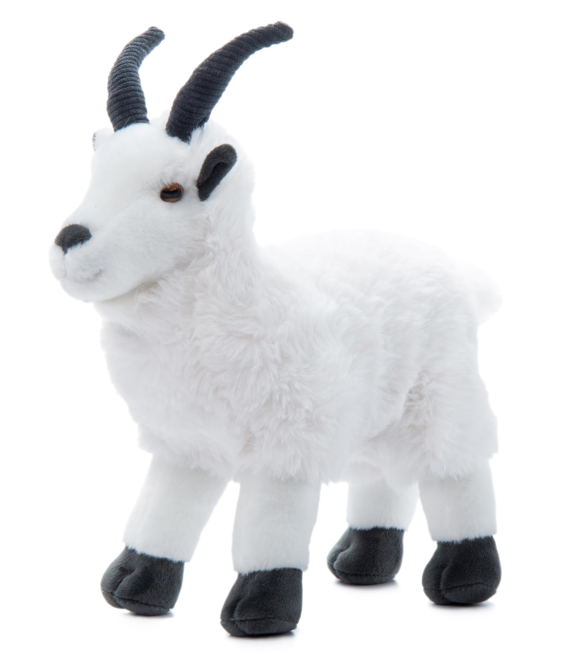 The Petting Zoo Mountain Goat Stuffed Animal Plushie, Gifts for Kids, Wild Onez Zoo Animals, Goat Plush Toy 12 inches