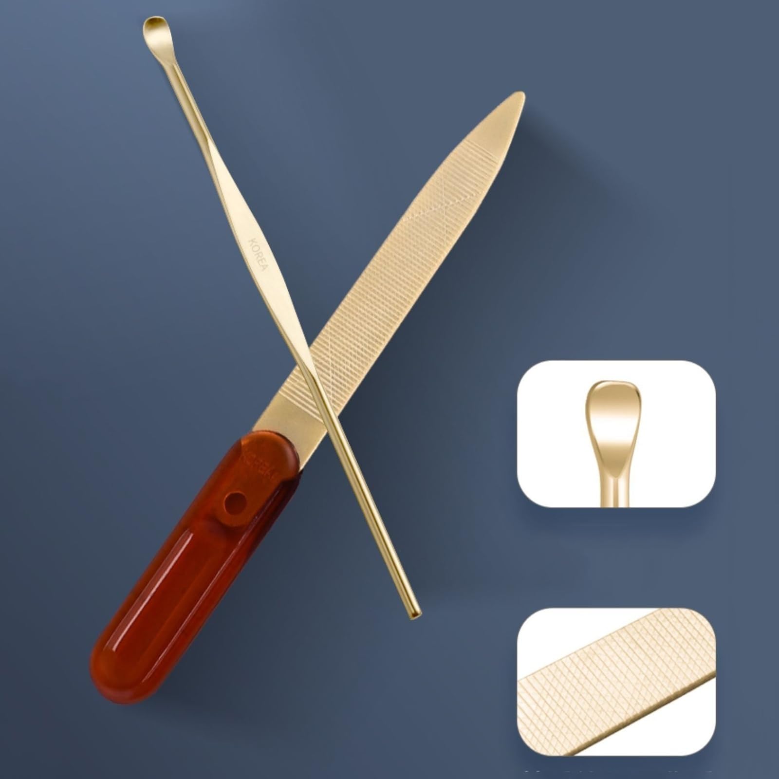 Juego de cortaúñas for manicura, kit de pedicura profesional de acero inoxidable 10 en 1, tijeras for uñas, kit de cuidado con estuche de viaje de lujo, herramientas portátiles for el cuidado