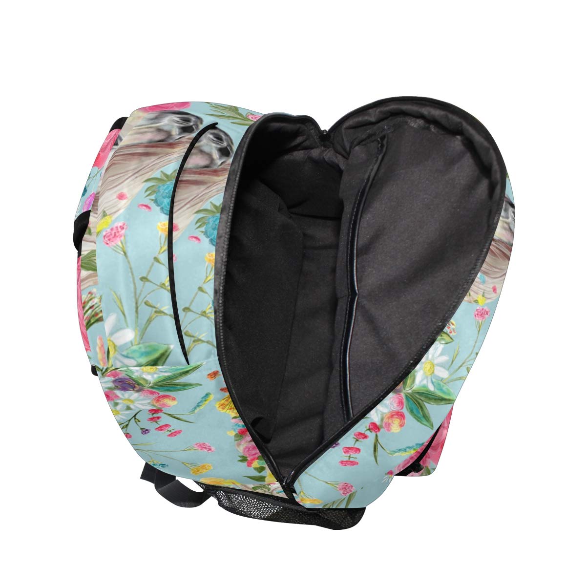 Sac à Dos d'école de Cheval et de Fleur pour Le Sac de Voyage d'enfants de Filles de garçons