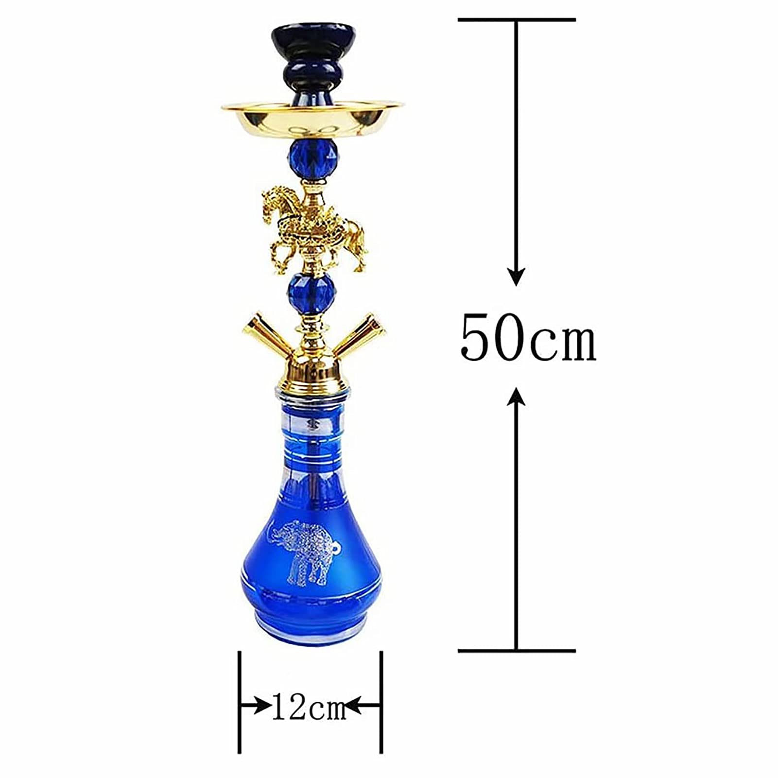 Set Combinato 2 Tubi Shisha Set Narghilè Set Doppio Tubo In Vetro Medio Accessori Per Narghilè Artigianato Squisito Decorazione Domestica Utensili Per Fumatori