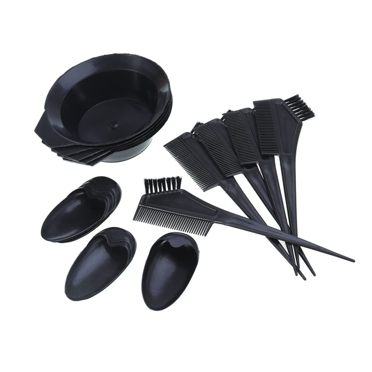 5pcs Hair Dye Tools Set Hair Tint Brushes Applicators for Salon Home Use Essential for