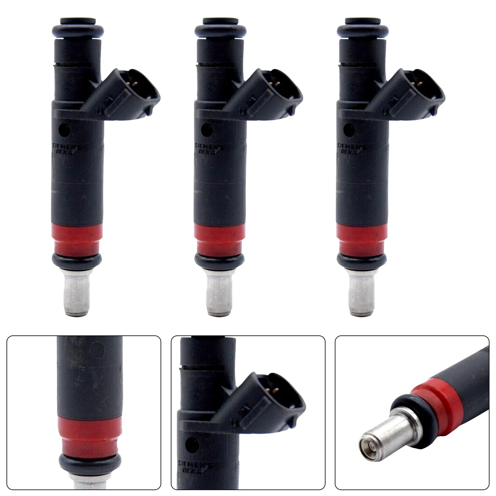 MAD HORNETS 3PCS Fuel Injector Set 03D906031C Passend für Seat Cordoba Ibiza Passend für Skoda Fabia Roomster Passend für VW Fox Polo 2001 2018