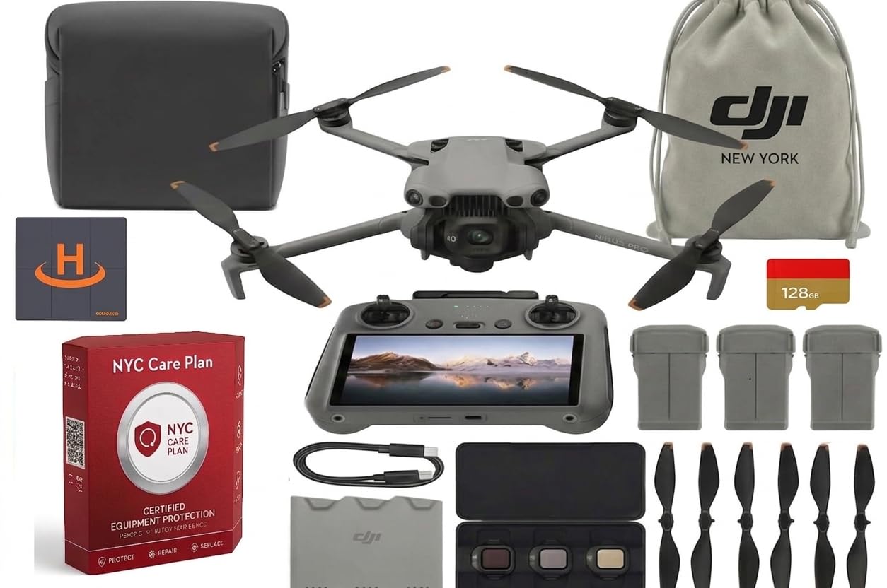 Mini 5 Pro Fly More Combo Plus with DJI RC 2, Drone with 4K Video, 36 Mins Flight Time, 3…