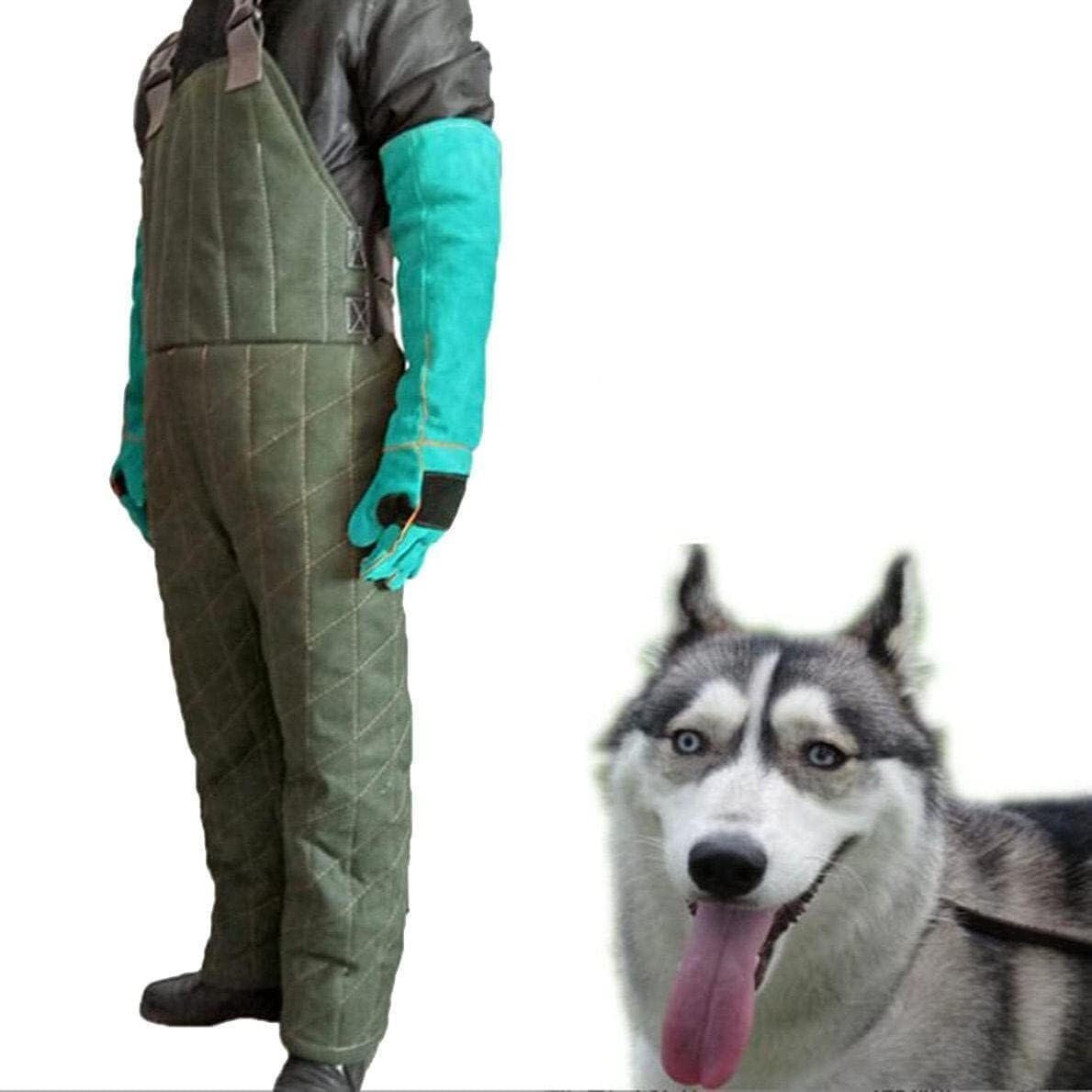 Usrutiud One Color Dog Training Bite Suit, Professional Dog Training Bite Pants Resistants Full Bite Protection Suit, Body Protection Police Dog Training Bite Suit Jacket Equipment. ﻿(Medium)