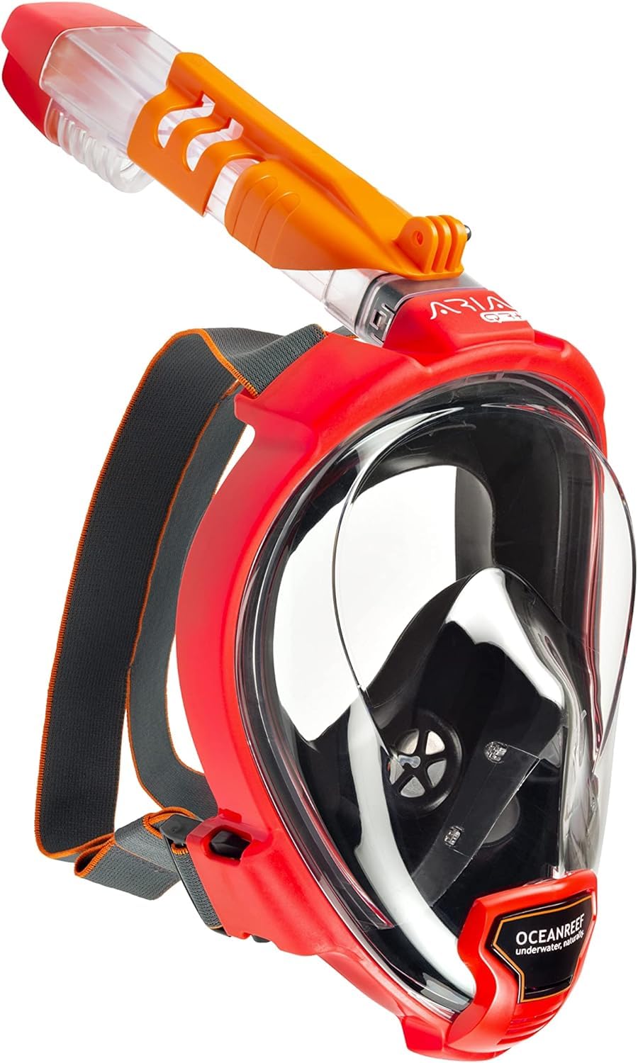 OCEAN REEF - Aria QR + Quick Release Snorkeling Mask - Full Face Snorkeling Mask - 180 Degree Underwater Vision - 8 Colours and 4 Sizes