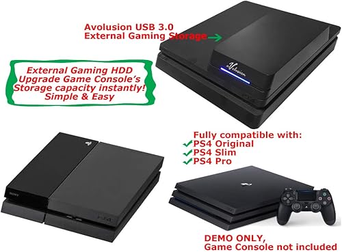 Miniatura 6 de Avolusion HDDGear Pro 3TB (3000GB) 7200RPM 64MB caché USB 3.0 Disco duro externo para juegos (diseñado para PS4 Pro, delgado, original)