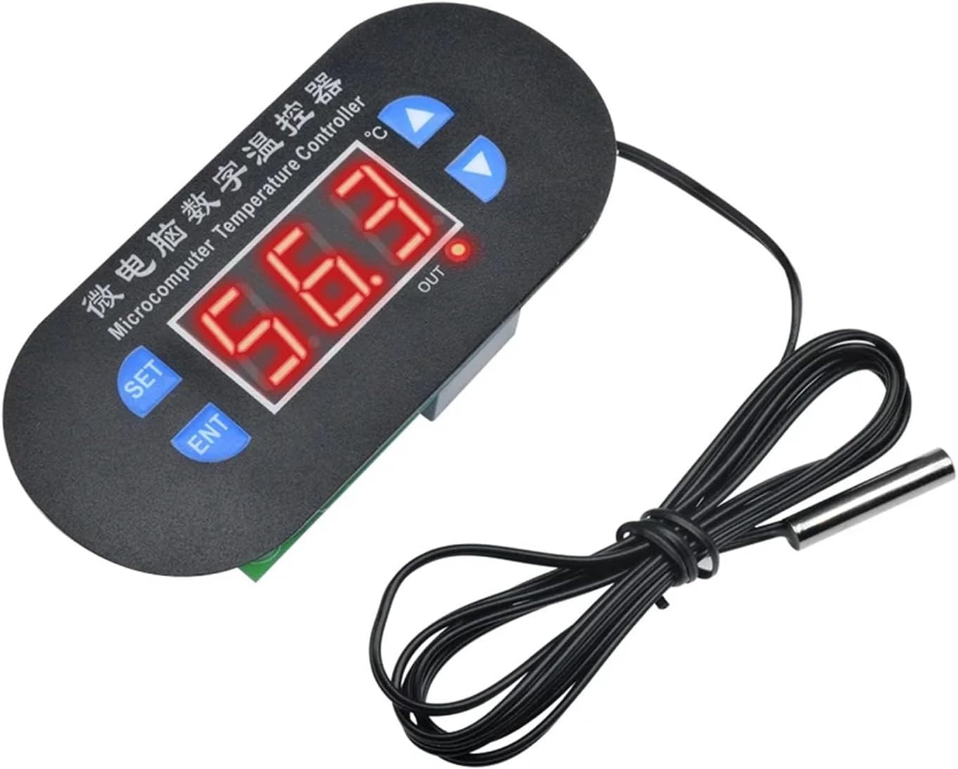 1pcs W1308 DC 12V Adjustable Digital Temperature Controller Thermostat Switch Sensor Thermal Relay -50-120°C(Thermal Relay)