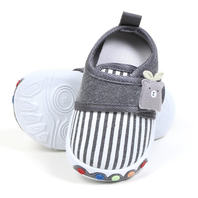 Kids Toddler Breathable Slip-On Music Sound Sneaker Casual Everyday Wear Walking Kids Sports Shoes Anti Skid Running Booties for Baby Boys, Girls-image-19