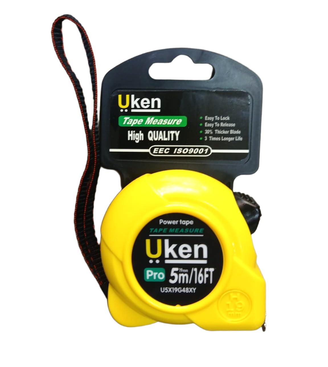 Uken Measuring Tape 5 Meter Yellow
