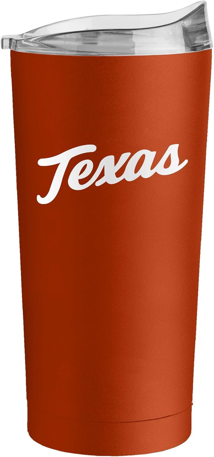 Logo Brands NCAA 20 oz Powder Coat Stainless Tumbler -Double-Wall Insulated Everday Tumbler for Hot or Cold Drinks, High Lip Lid, Team Color - Image 2