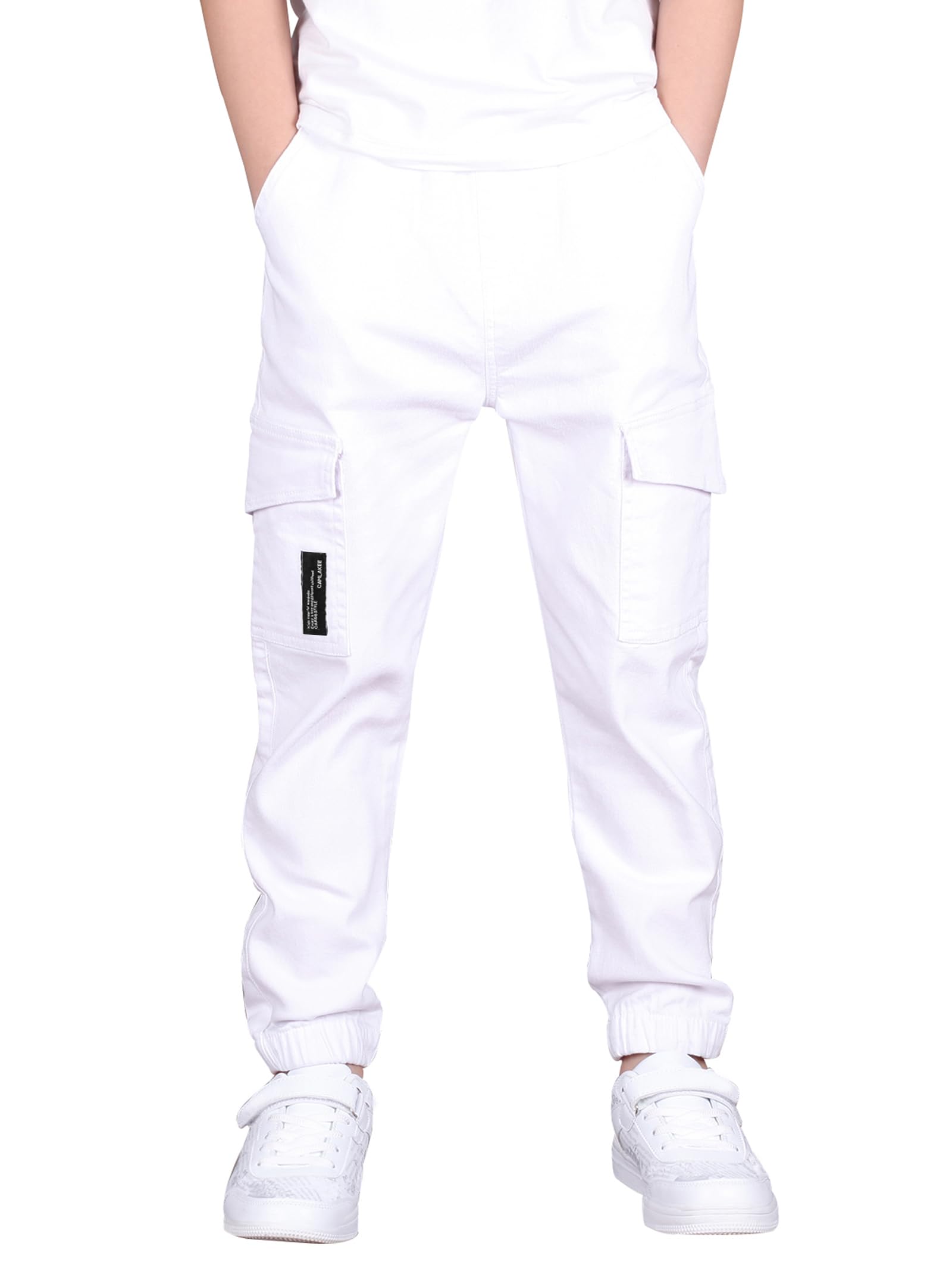 Sponsored Ad – Kids Boys Elasticated Waist Slim Fit Cargo Joggers