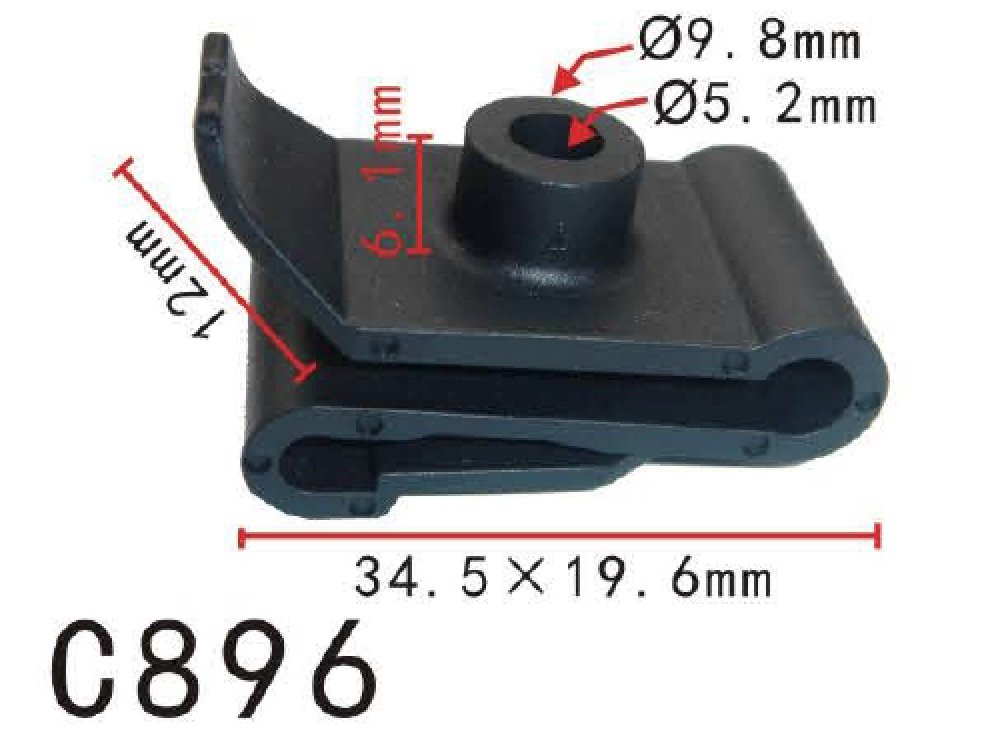 Aazon.co: Autobahn88 Rocker Panel Olding Clip, Copatible With Ford (OE - View #10