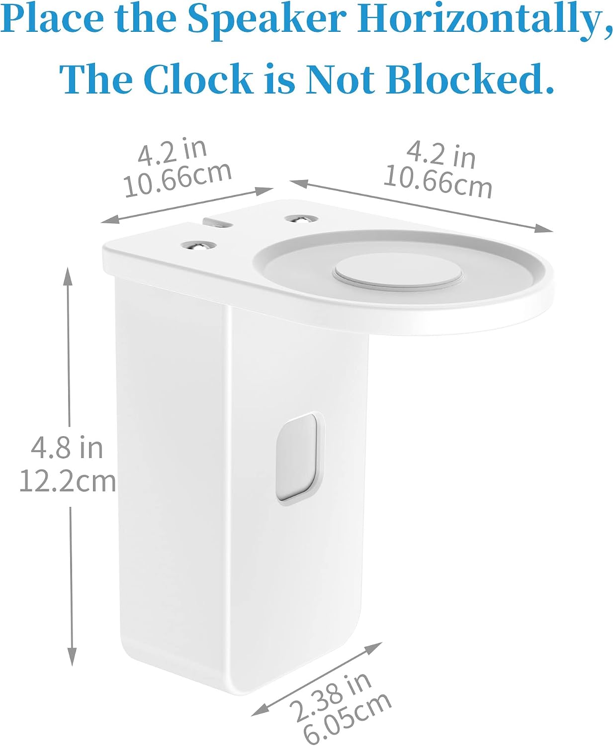 Cozycase Socket Holder for Dot/Google Nest Mini - Wall Mount Wall Stand Holder (White, Pack of 2) image 5
