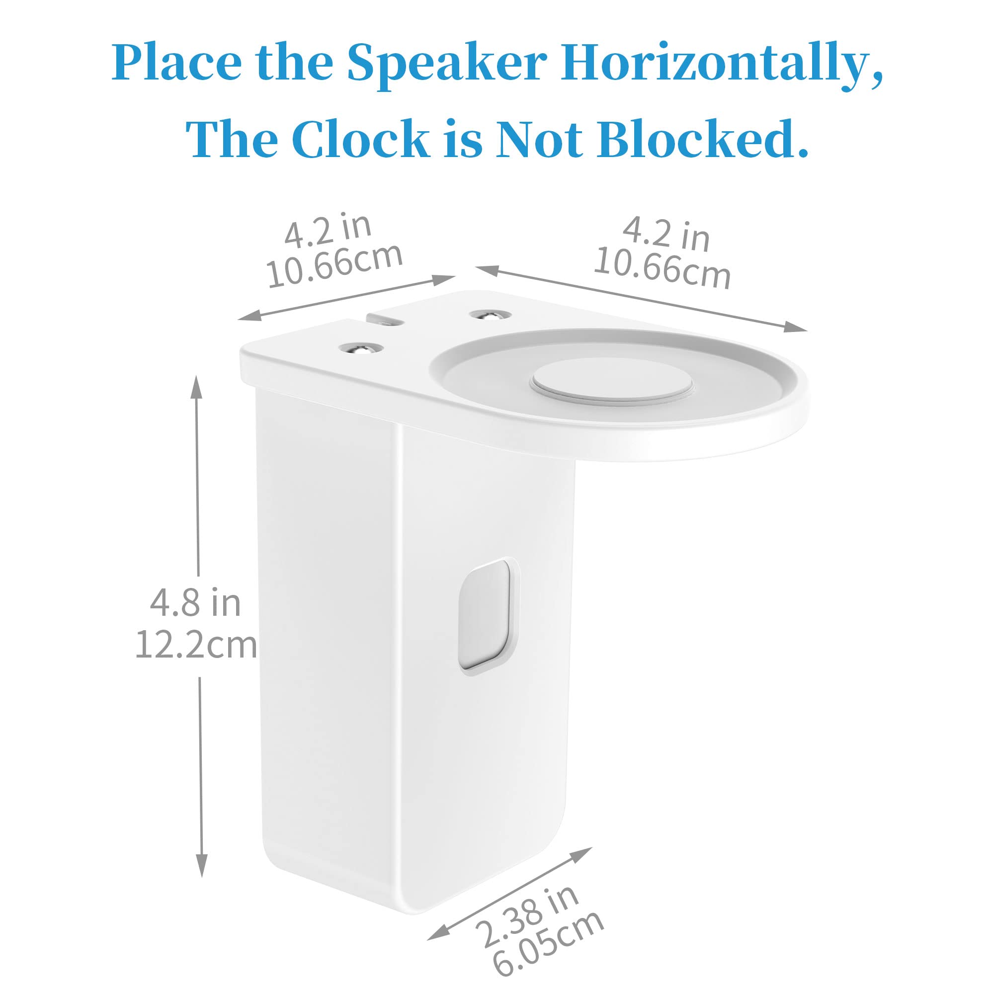 ECSiNG Supporto da parete a forma di artiglio Staffa per altoparlante Smart Speaker Staffa di montaggio a parete compatibile con Echo Dot 3 4 Smart Home Speaker Assistant, nero