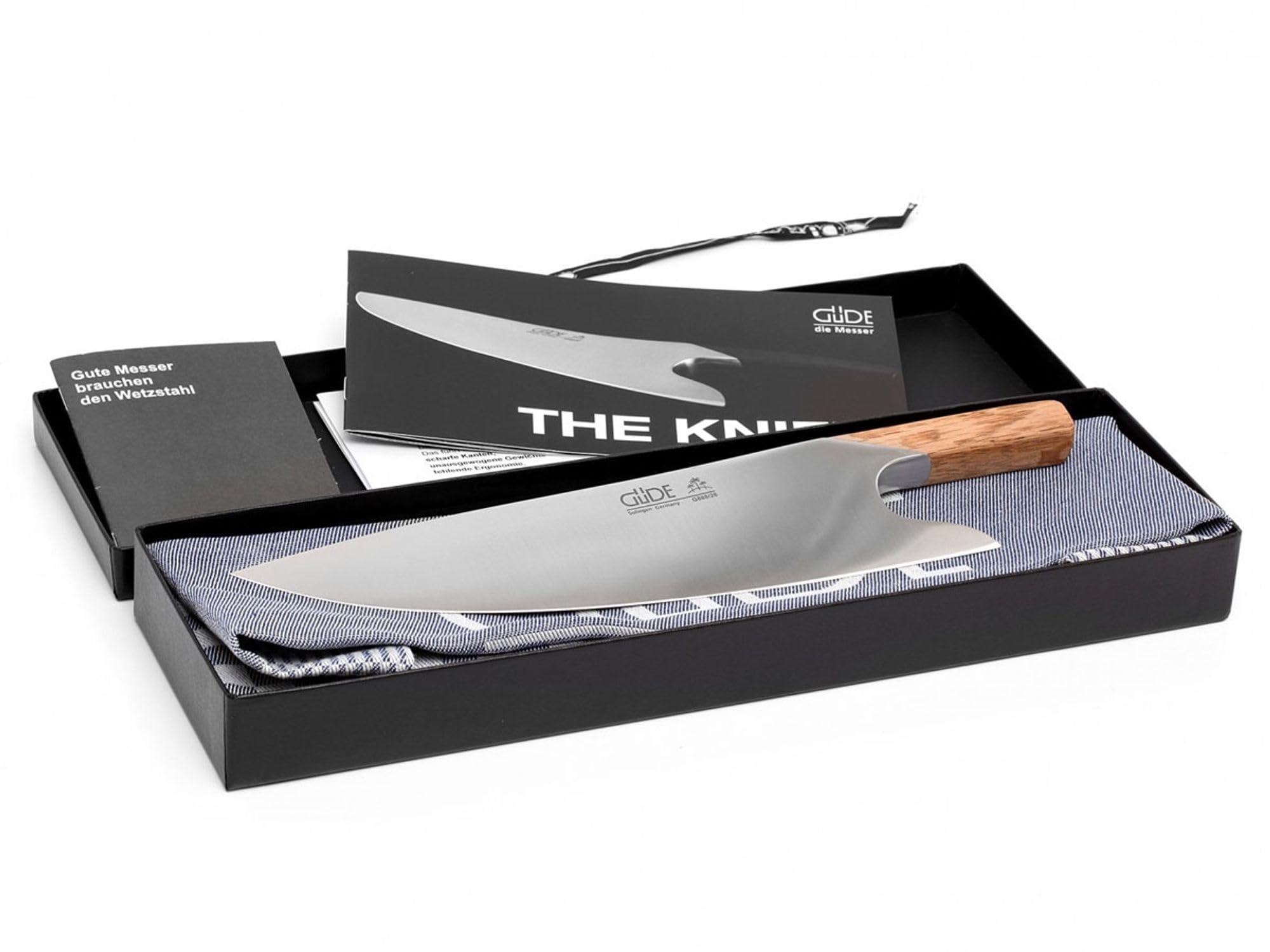 Güde Kochmesser 26 cm Präsentset The Knife OLIVE G-X888/26 - mit Olivenholz Griff