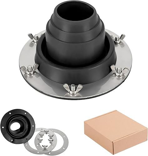 Miniatura 7 de Kit de gato para estufa de tienda, tubo flexible de silicona para techo de alta temperatura, tubo de metal para techos intermitentes, kit de gato