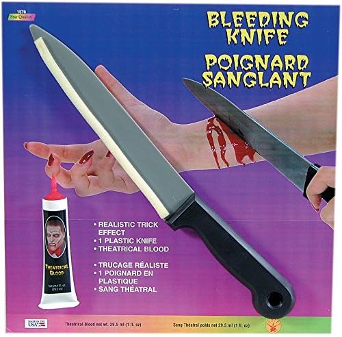 Fake Knife Fake Blood Stage Halloween Fx Special Effect Prop Wound Cut