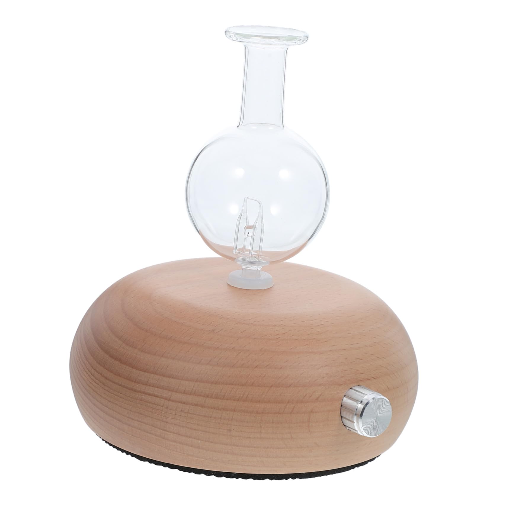 Difusor con Base de Madera de Vidrio de Aceites Esenciales para Aromaterapia, Mejora la Calidad del Aire y Uso de Aceites Varios Estilos en Sala de Estar o Yoga Varios Estilos