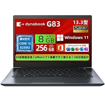 東芝 - ⑭TOSHIBA dynabook G83/DN i5-8250U FHD Amazon.co.jp: 【整備済み品】 軽量薄型 東芝dynabook G83