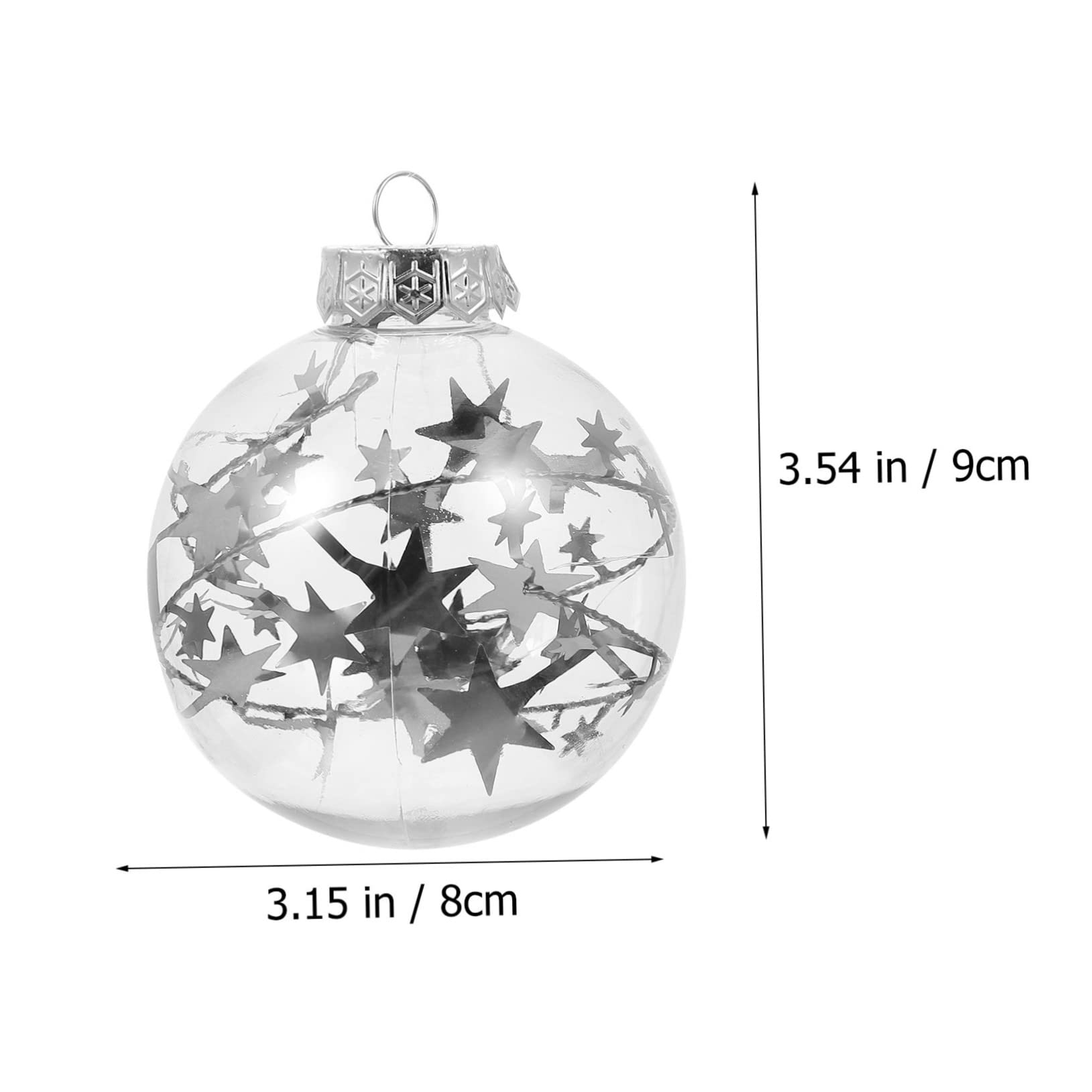 Alipis Hängende Weihnachtskugel Dekoration Weihnachtsbaumkugeln zum Aufhängen Festliche Hängekugel für Weihnachtsdeko Leicht und Langlebig für Fotos Zufälliger Stil
