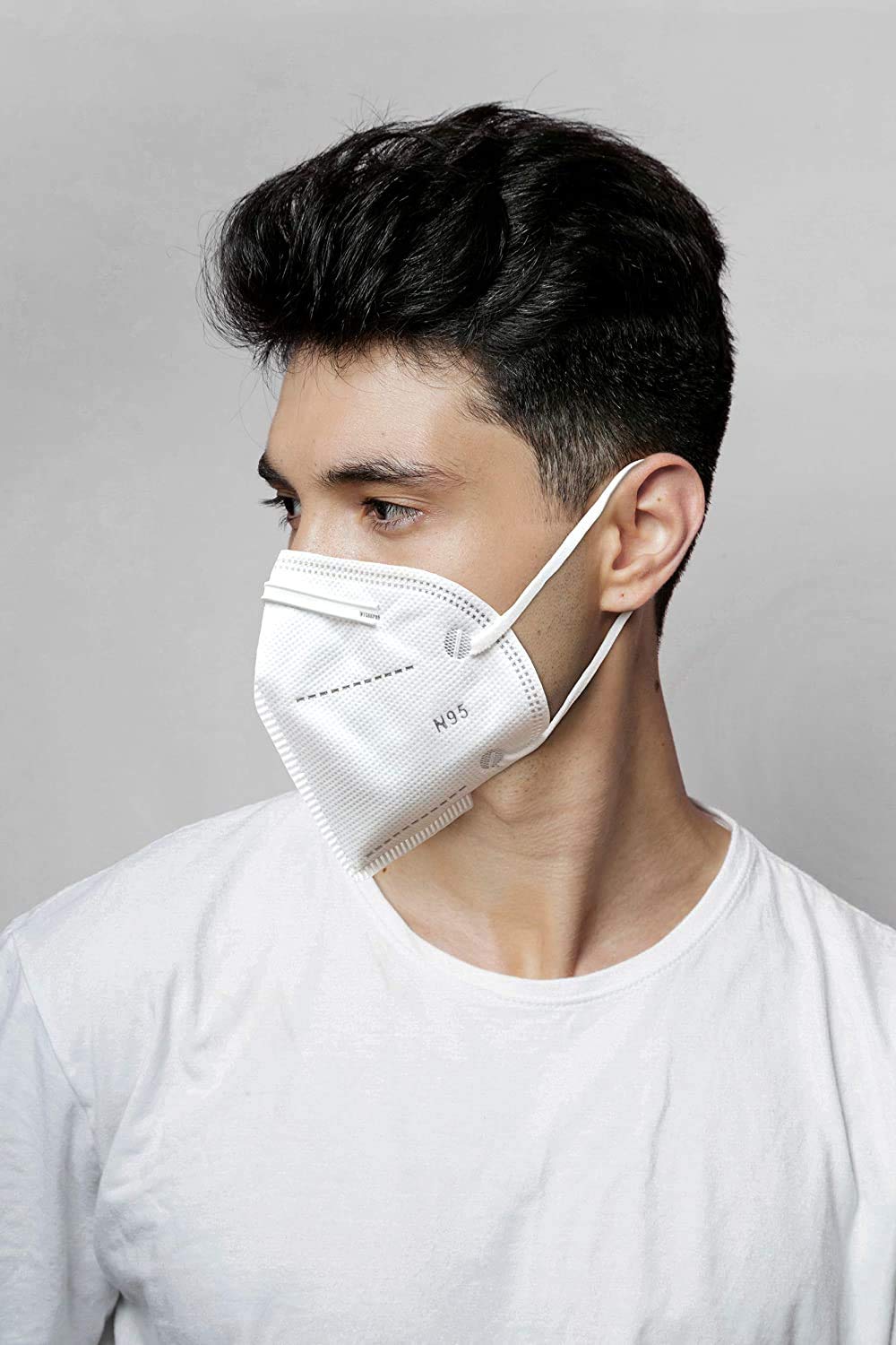 Surat Dream N95 Non-Woven Fabric Washable and Reusable Virus Protection Cloth Face Mask for Men and Women (White, Without Valve, Pack of 10) 1