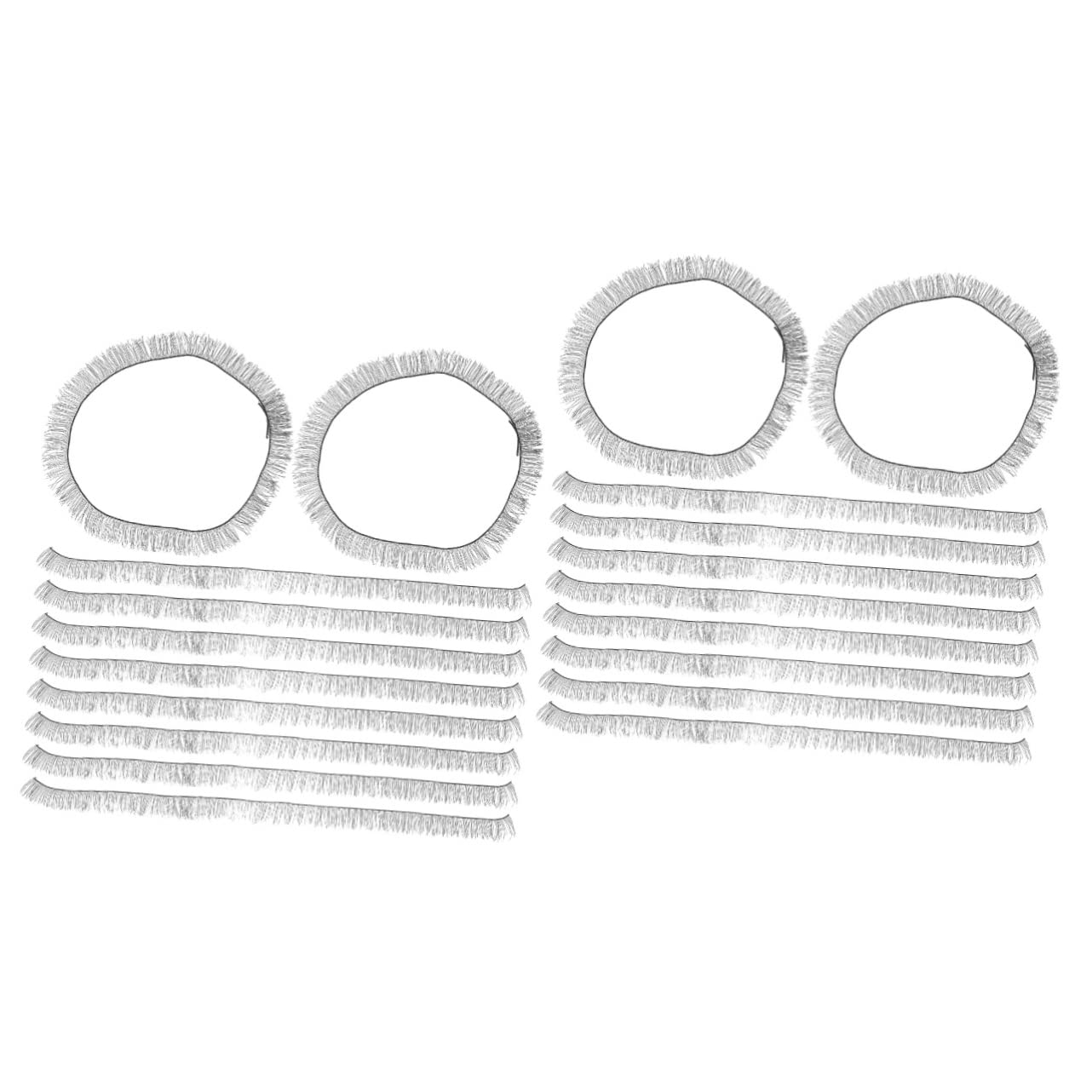 FRCOLOR 60 Pcs Doll Eyelash Strip Plastic Doll Make up Accessories Cosplay Accessories Faux Doll Safety Eyes for Crochet Doll False Eyelashes Doll Supplies False Eyelashes Fluffy