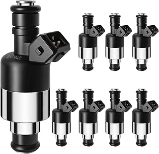 6 Holes Fuel Injectors Fit for : GMC & Chevrolet C2500/C3500/C3500HD/K2500/K3500/C2500 Suburban/Savana 3500/Express 3500/P3500/P30/B7/C6500 Kodiak/C7500 Kodiak,1996-2000, 7.4L,OEM # FJ241(8 Pcs)