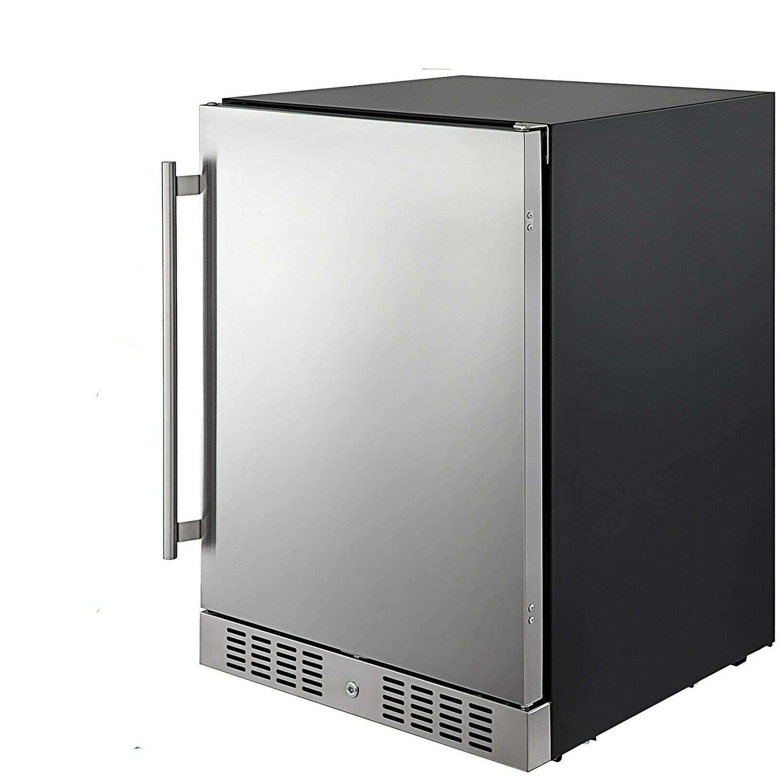 Kitchen Small Fridge Soda & Beer Reversible Door (150 L Silver)