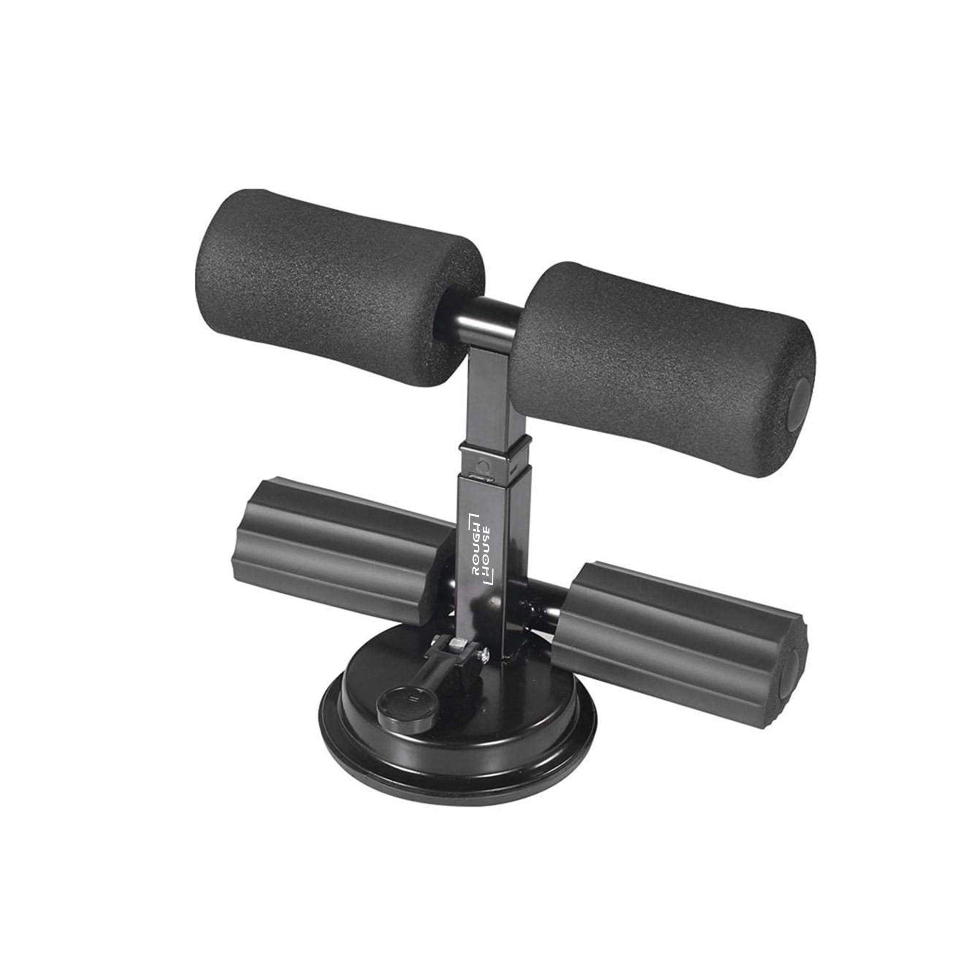 Roughhouse Adjustable Sit-Up Bar for Home Workouts | Portable Abdominal Exercise Equipment with Strong Single Suctions Cup | Sit-Up Assistant Device for Abs, Core Strength, and Fitness at Home