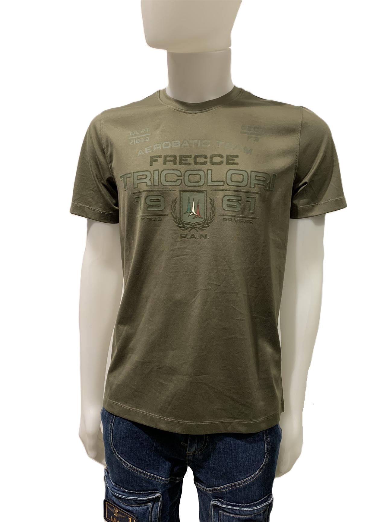 Aeronautica Militare t-Shirt TS2423 da Uomo, Maglia, Maglietta, Felpa, Frecce Tricolori