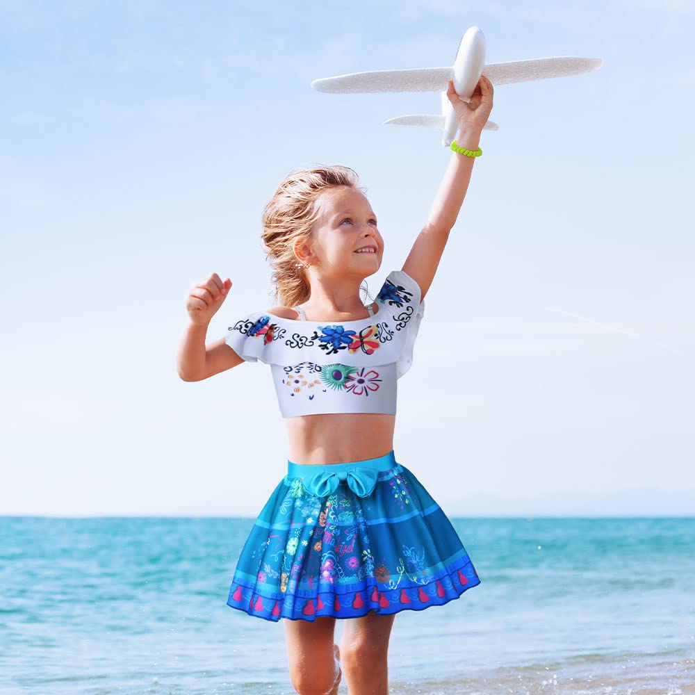 URAQT Mirabel Kostium Isabela Strój kąpielowy, Dziecięce stroje kąpielowe bikini w stylu kreskówki, Kostium kąpielowy Mirabel Isabela Princess