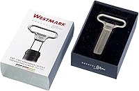 Vista 6 de Monopol Westmark Germany Sacacorcho de acero satinado, con dos puntas y cubierta, plateado satinado