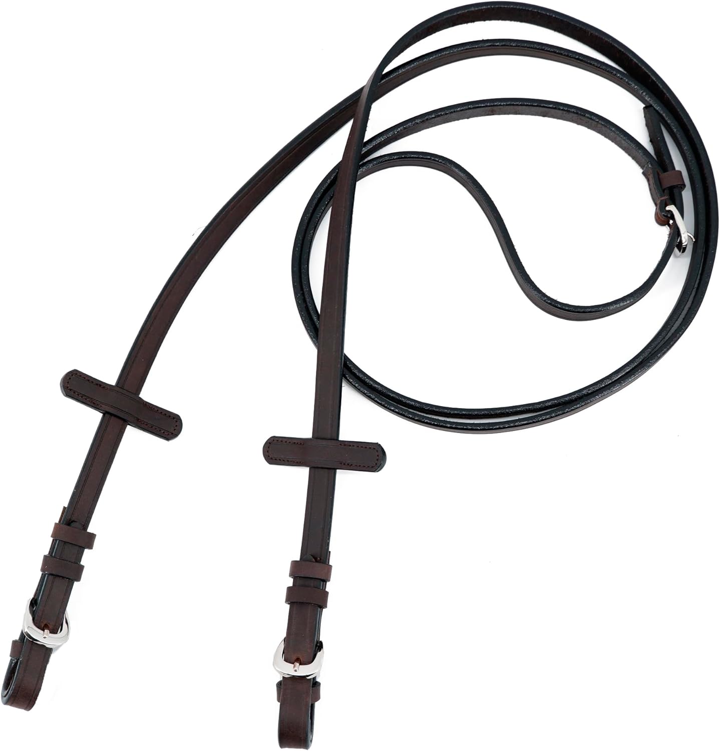 Jeereal English Reins with Hand Stops for Horses | Flexible and Supple Reins for Training