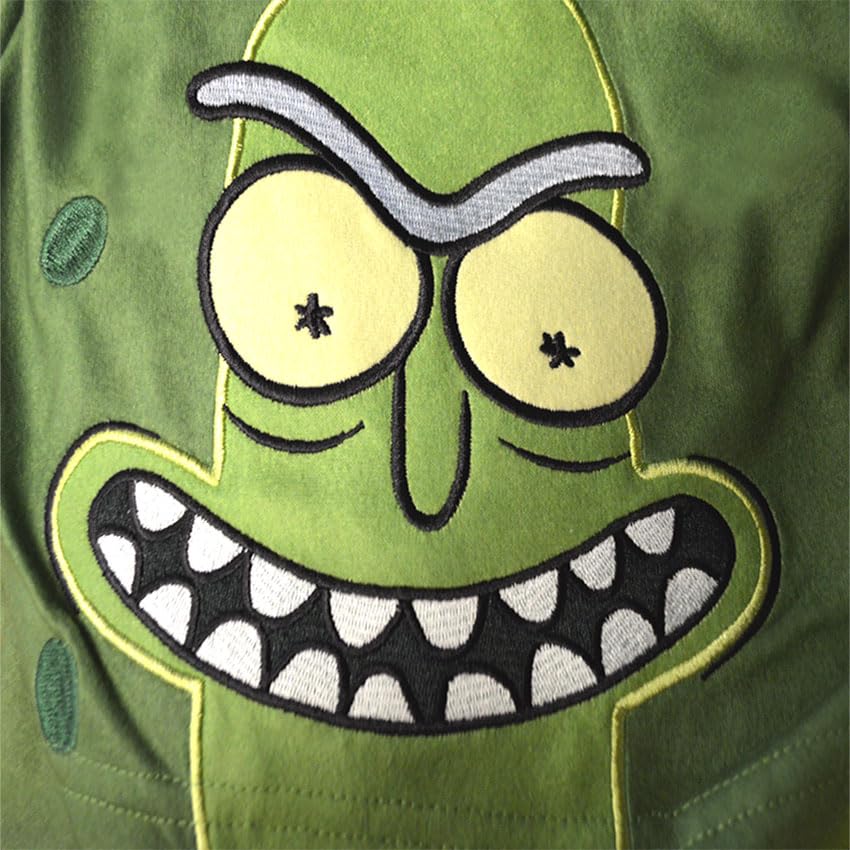 BioWorld Merchandising Mens Rick and Morty Pickle Rick Onesie Pajama3
