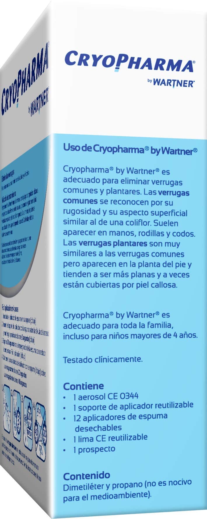Cryopharma - Tratamiento Anti Verrugas, Criogenización de verrugas Comunes y Plantares, 50 ml spary