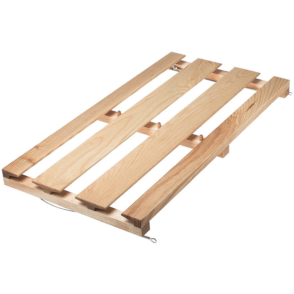 J.K. Adams Ash Wood Stemware Rack, 25-inches by 10-inches, 18 Glass Capacity