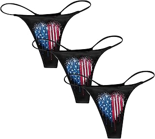 QWUVEDS 3PC Women Sexy Printed Breathable Underwear Thong Features: Gay Underwear Set Underpants Ladies Seamless G-string Underpants Women Underpants Ladies Underpants Cotton