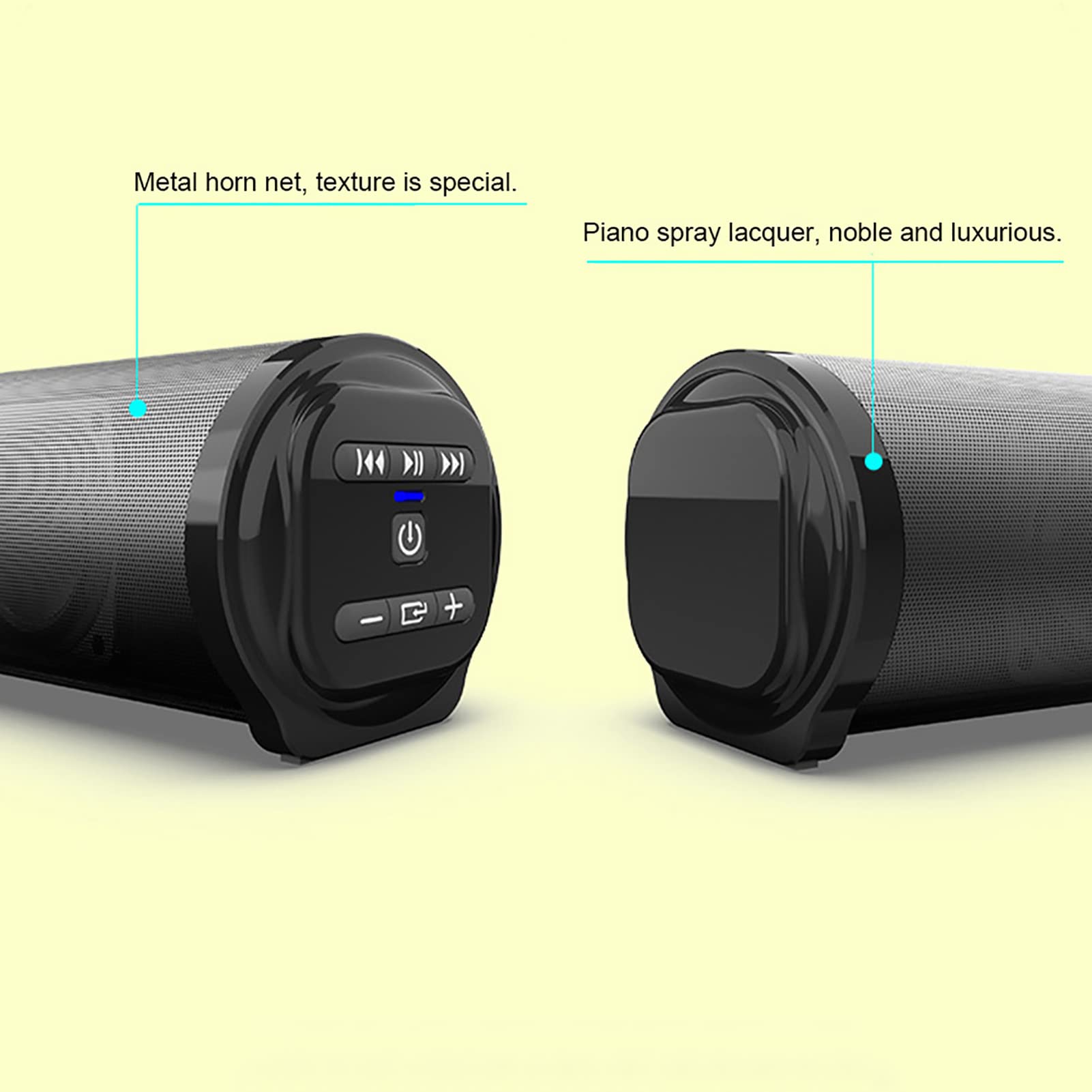 Agatige Altavoz inalámbrico portátil, Barra de Sonido de TV Barra de Sonido estéreo 3D de Cine en casa con Control Remoto para Sistema de Sonido Envolvente