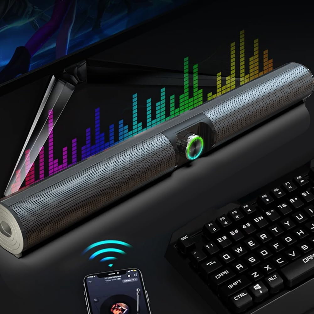 Kolumna głośnika Bluetooth, przenośny głośnik o wysokiej , listwa dźwiękowa do telewizora, głośniki komputerowe do