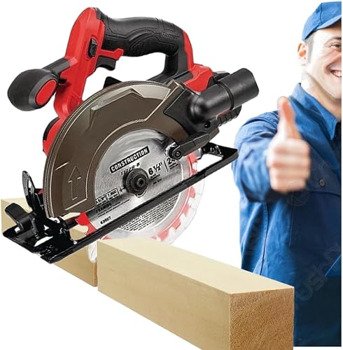 20V Circular Saw Compatible with Bauer 20V Cordless 6-1/2 in. Circular Saw (2072C-B) - Powerful Brushless Motor Delivers Clean Cuts through Lumber up to 2-1/8 Inches Thick (Tool Only - No Battery)
