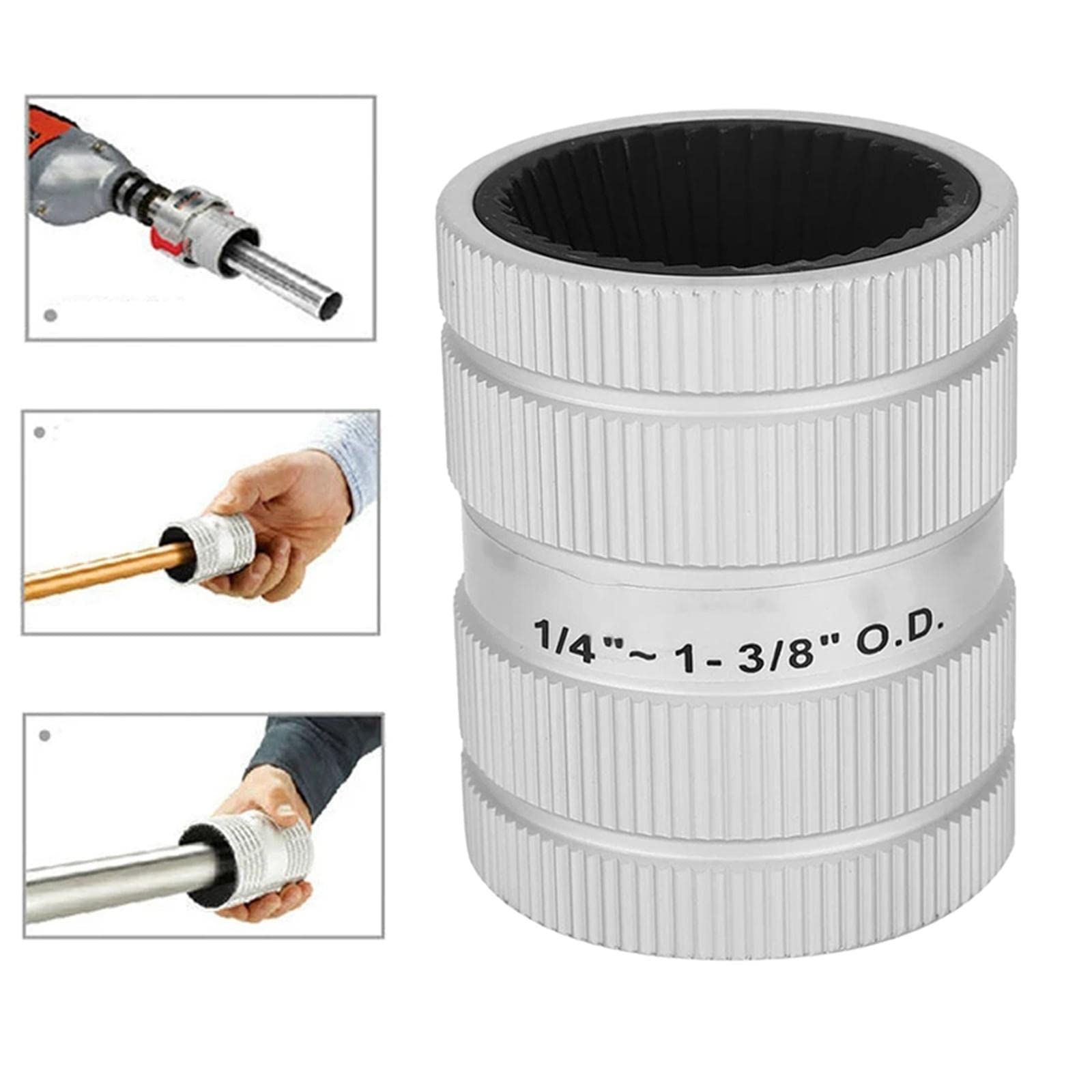 Alésoir de tuyau intérieur extérieur ébavurage outil chanfrein coupe grattoir 5-35mm