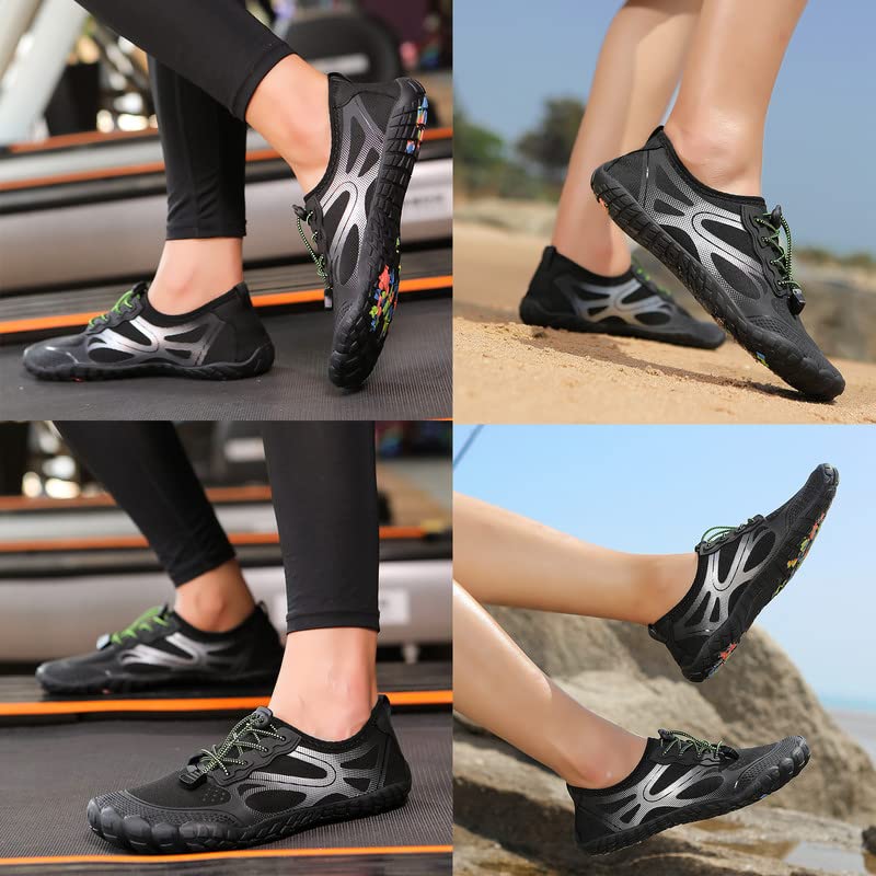 Image of LIZRHA Water Shoes for Men and Women Quick Dry Aqua Swim Barefoot Shoes for Outdoor Fishing Beach Pool Boat Surfing Walking Water Park and Yoqa Activities