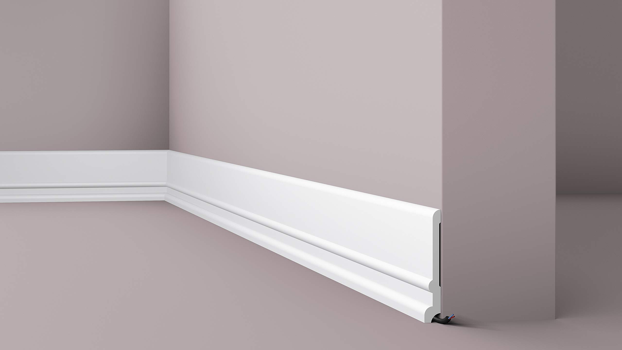 FD21 WALLSTYL - Battiscopa - 130 x 20 x 2000 mm - NOËL & MARQUET - un marchio di NMC - Polistirolo alta densità