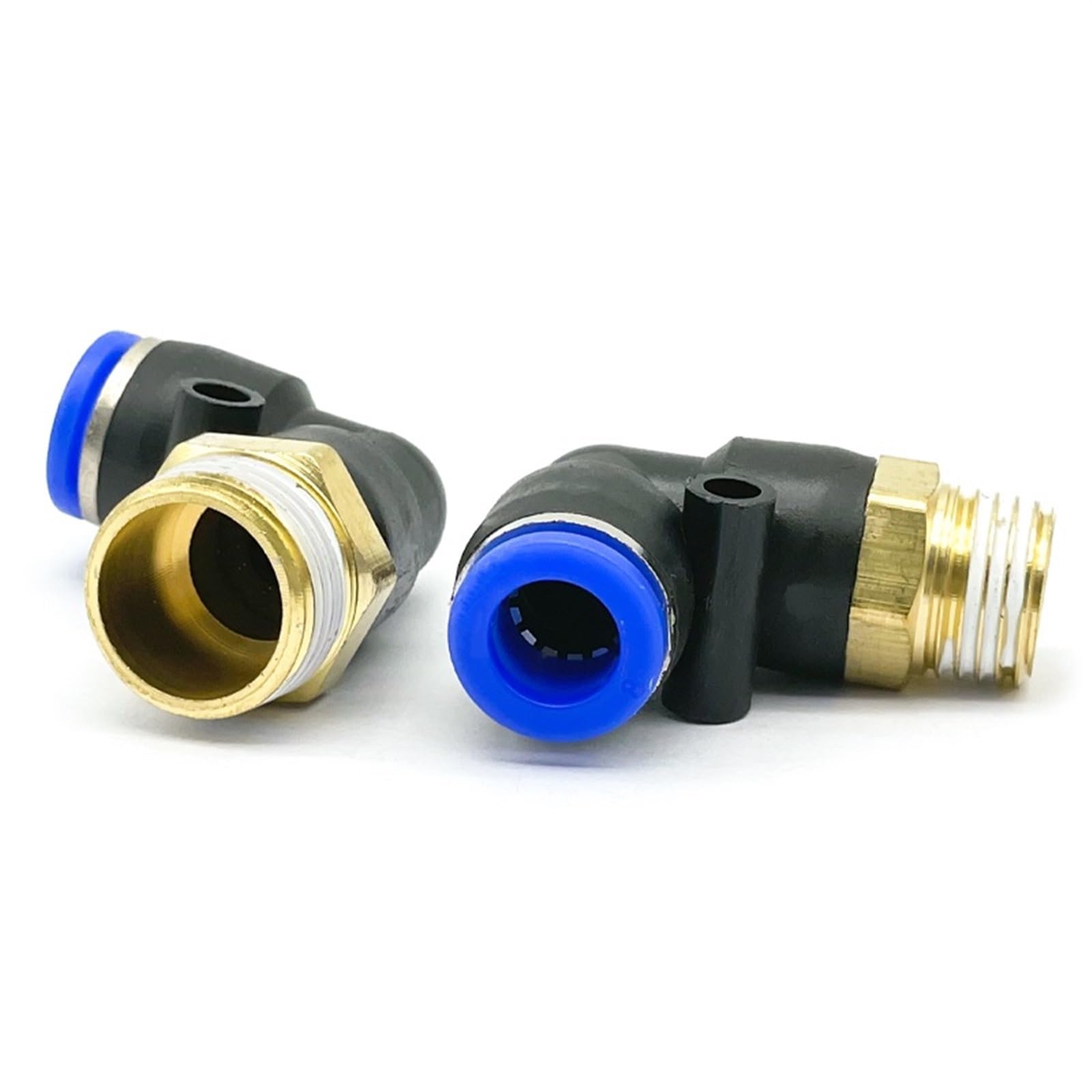 30 Pz PL Gomito 4-M5 6-M5 Dritto Connettore Aria Raccordo Pneumatico Raccordi Rapidi 1/8 "1/4" 3/8 "1/2" Filettatura Maschio Push In (Size : PL6-02)