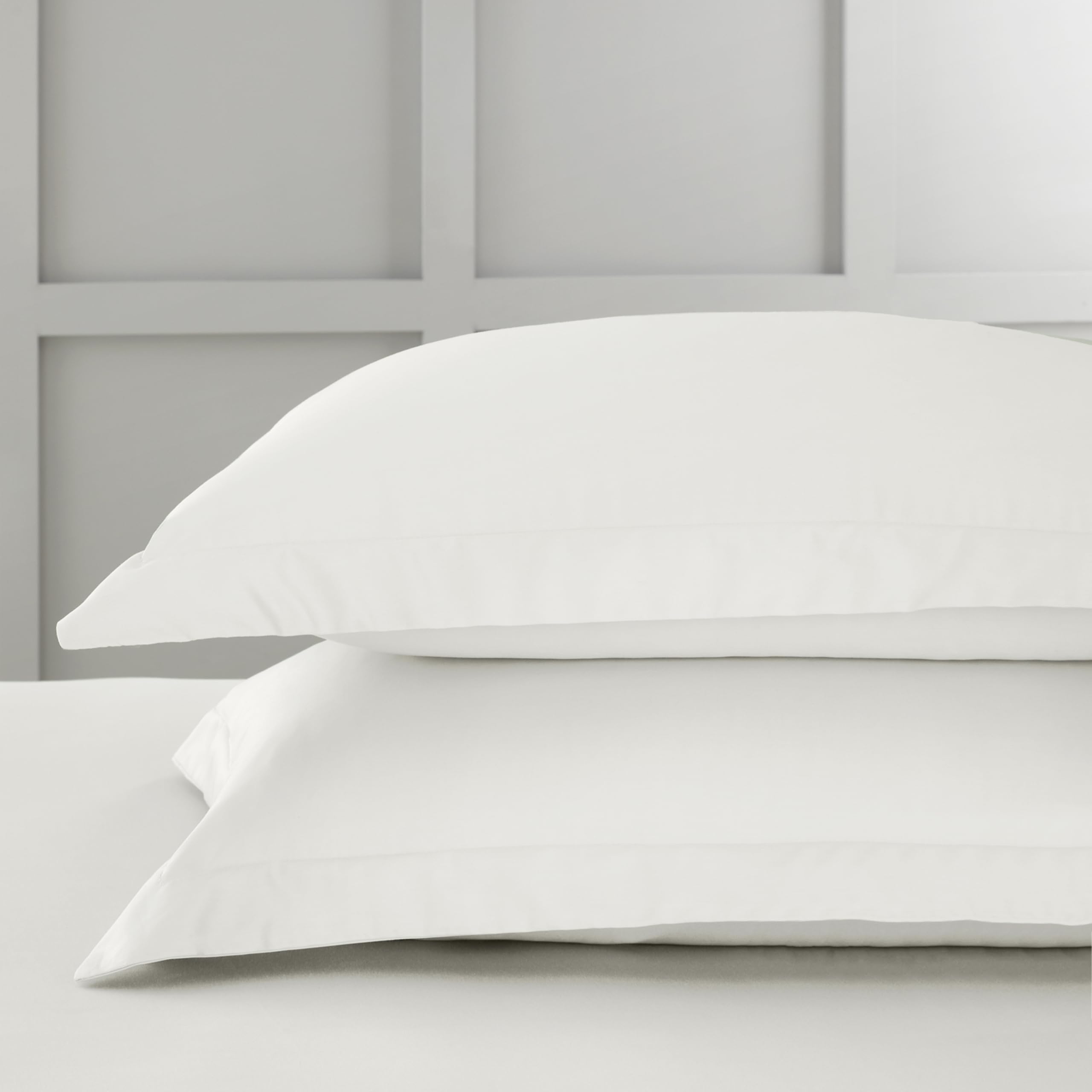 Bianca 400 Thread Count Cotton Sateen Oxford Pillowcase Pair - 50X75cm (X2)